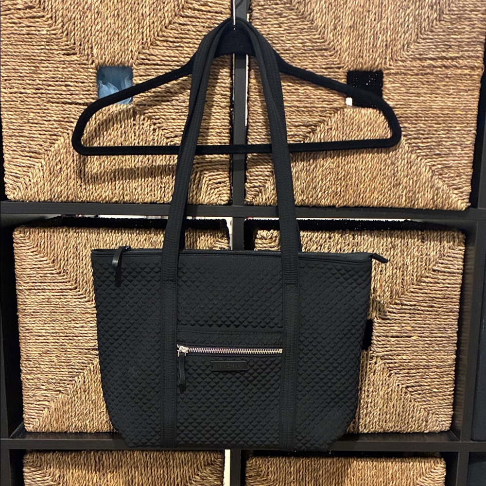 Vera Bradley Black Quilted Tote Bag